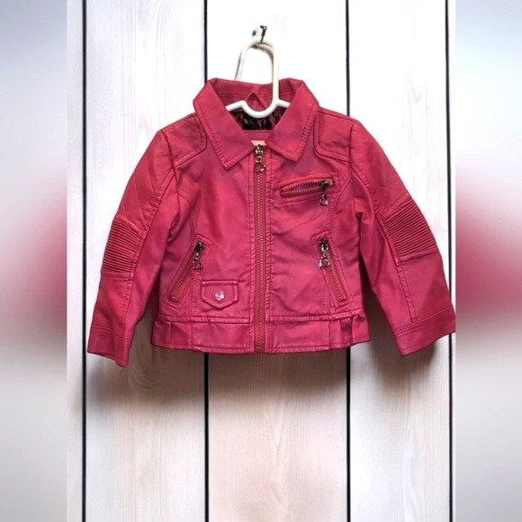 Urban Republic Other - Urban Republic Faux Pink Leather Moto Jacket